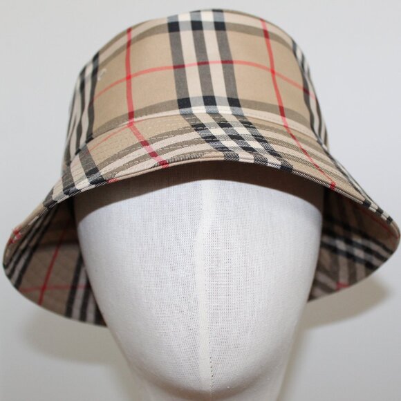 NWT Burberry Heavy Check Bucket Hat L main image 8
